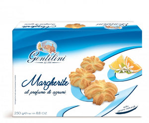 BIZCOCHO GENTILINI MARGHERITE AL PROFUMO DI AGRUMI x 250 GR